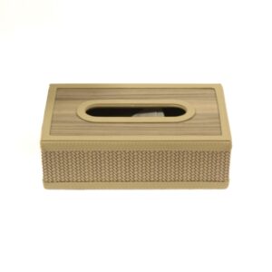 Weaved Leather Tissue Box