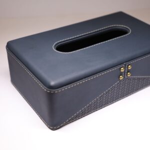 Petal Pocket Leather Tissue Box