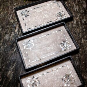 Wooden Tray Set of 2