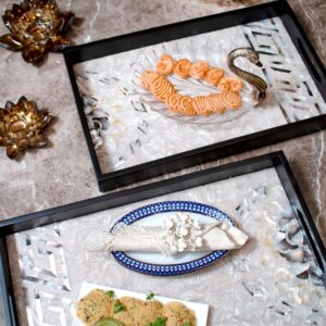 Wooden Tray Set of 2