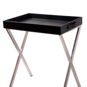 FOLDING TRAY STAND(Black Croc)