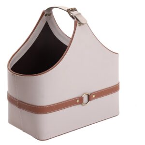 Leather Belt Magazine Stand