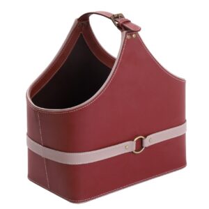 Leather Belt Magazine Stand