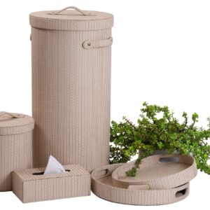 Round Weaved Laundry Set