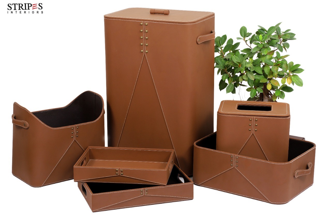 Leather Laundry Set