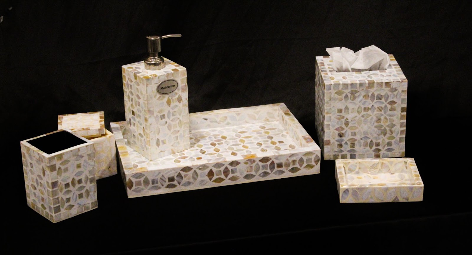 Opal Shell Luxe Bathroom Set