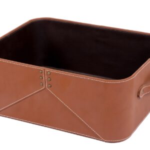 Leather Storage Basket