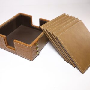 Golden Hour Glass Coaster(6 pcs)