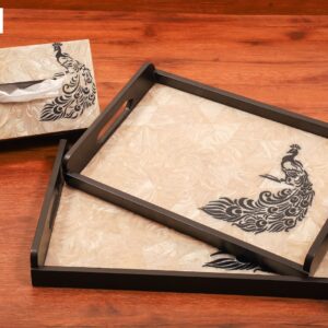 Wooden Tray Set of 2