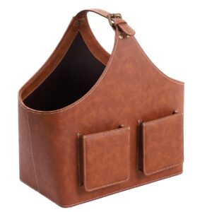Leather Stitch Magazine Stand