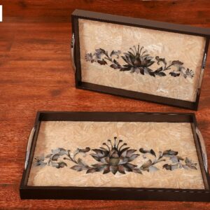 Wooden Tray Set of 2