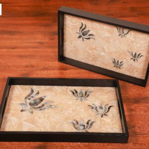 Wooden Tray Set of 2
