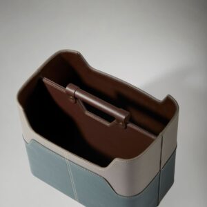 Leather Luxe Magazine Rack