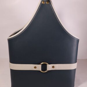 Leather Belt Magazine Stand