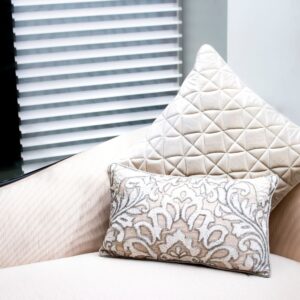 Opulent Beadwork Cushion Duo