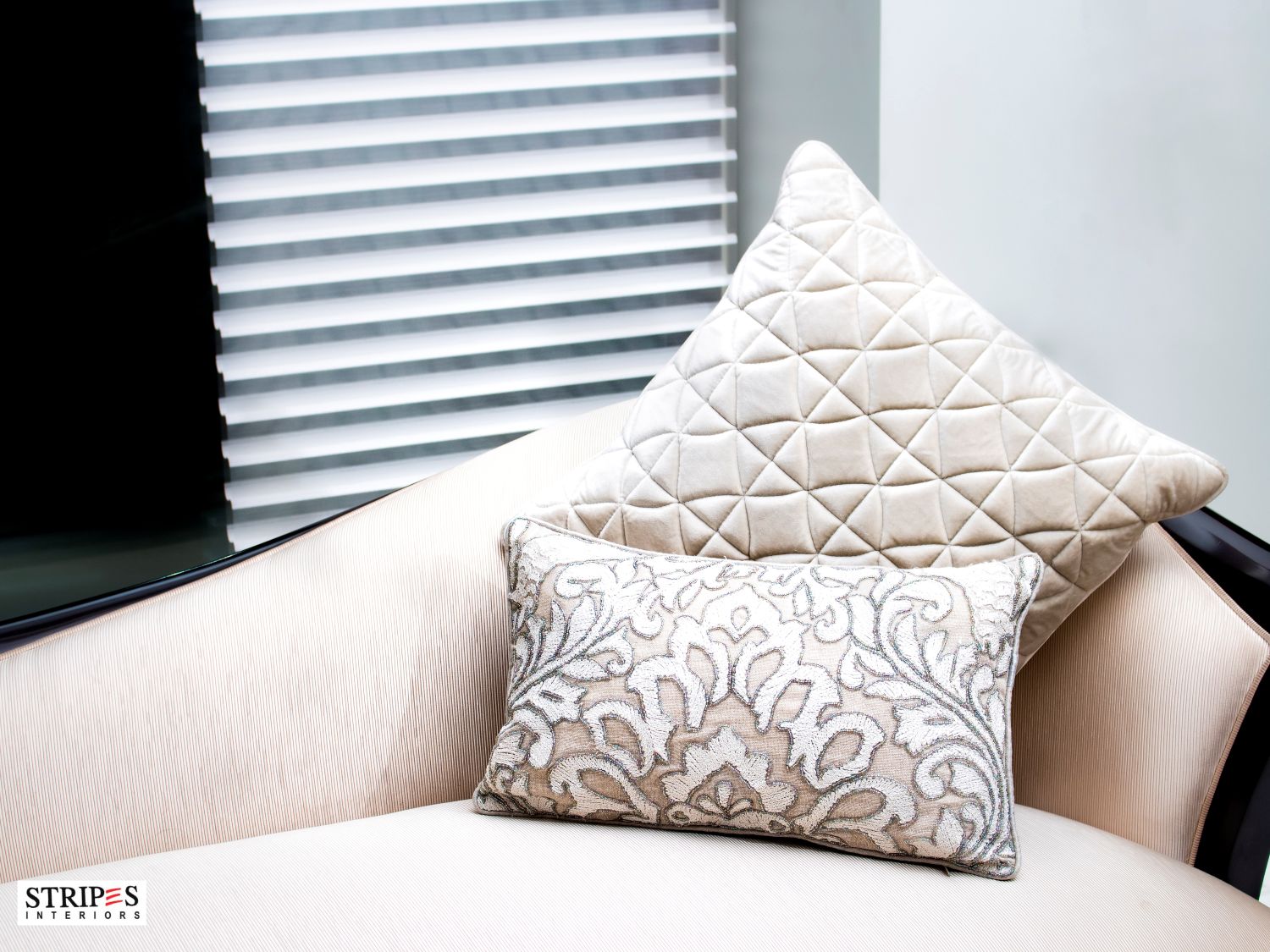 Opulent Beadwork Cushion Duo