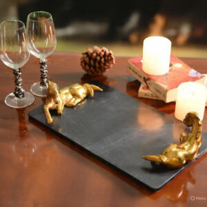 Regal Marble Horse Tray